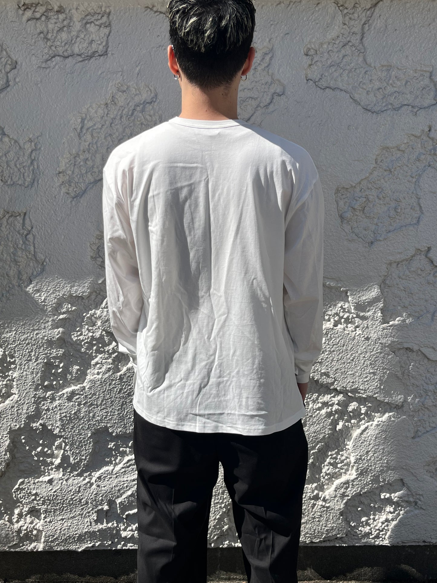 ロングスリーブコットンTシャツ