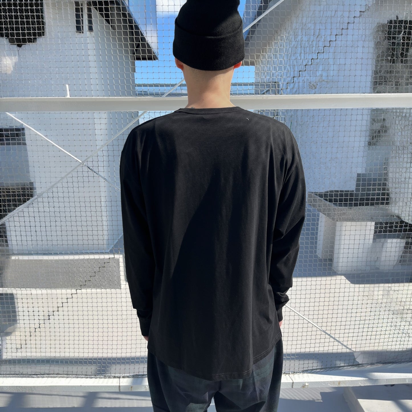 ロングスリーブコットンTシャツ