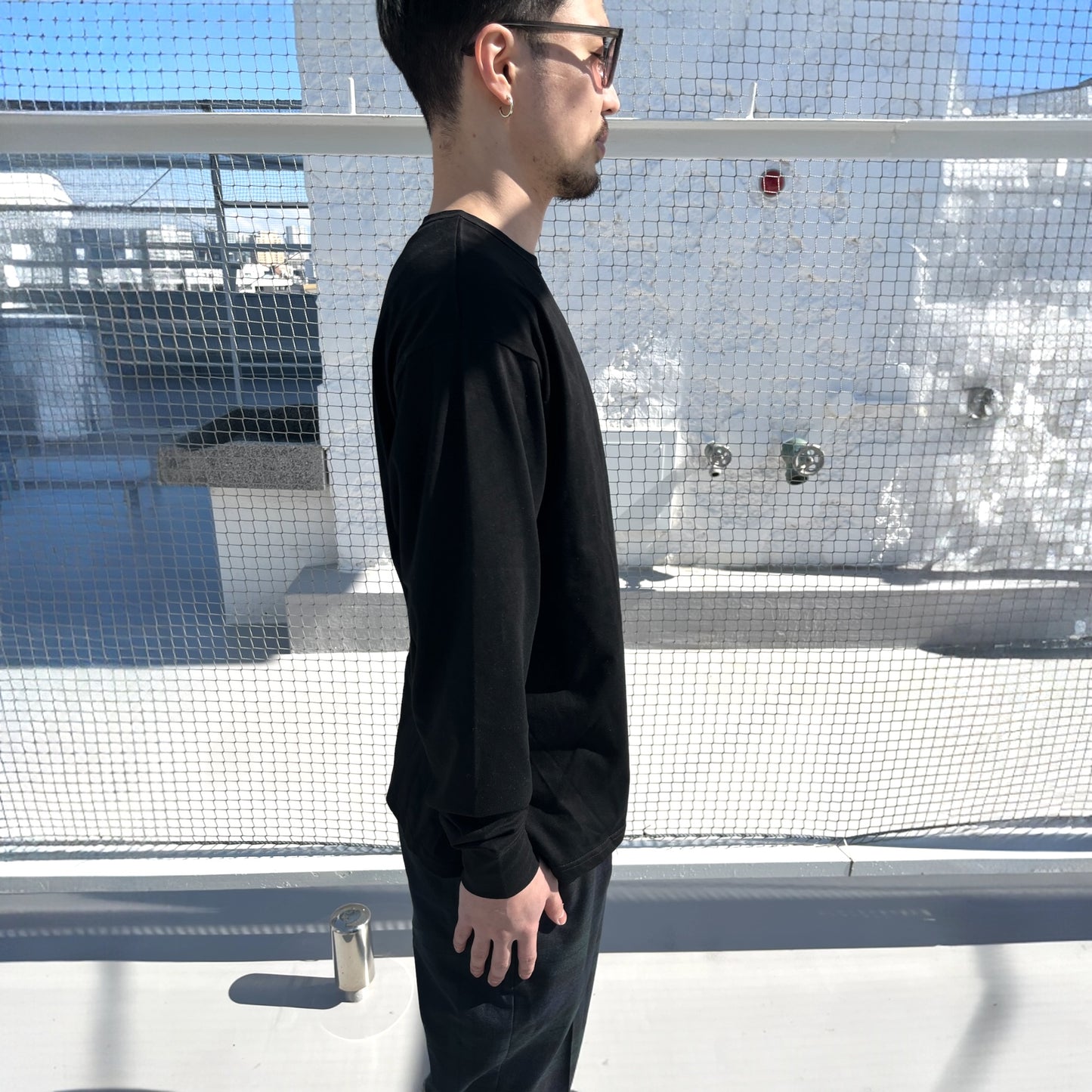 ロングスリーブコットンTシャツ