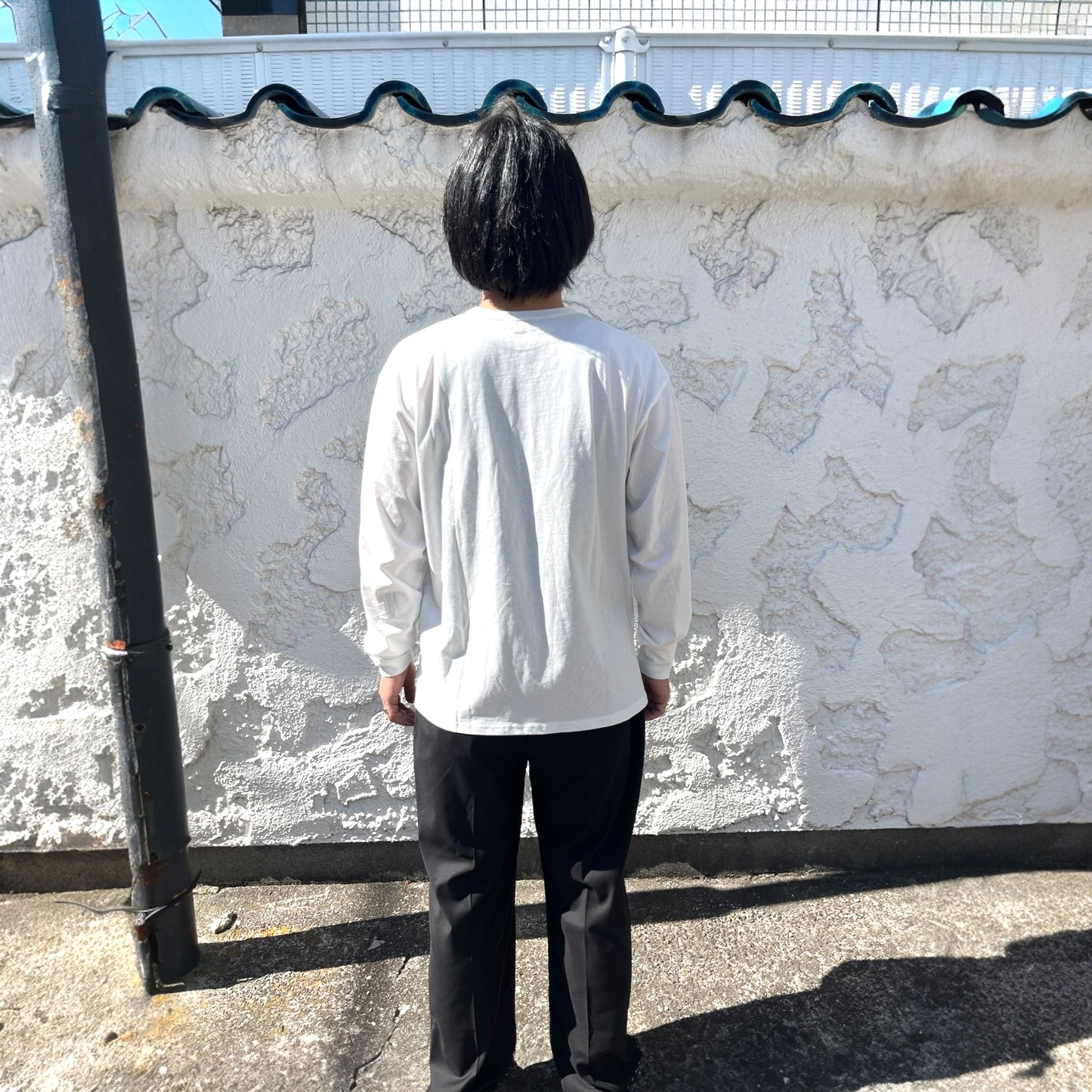 ロングスリーブコットンTシャツ