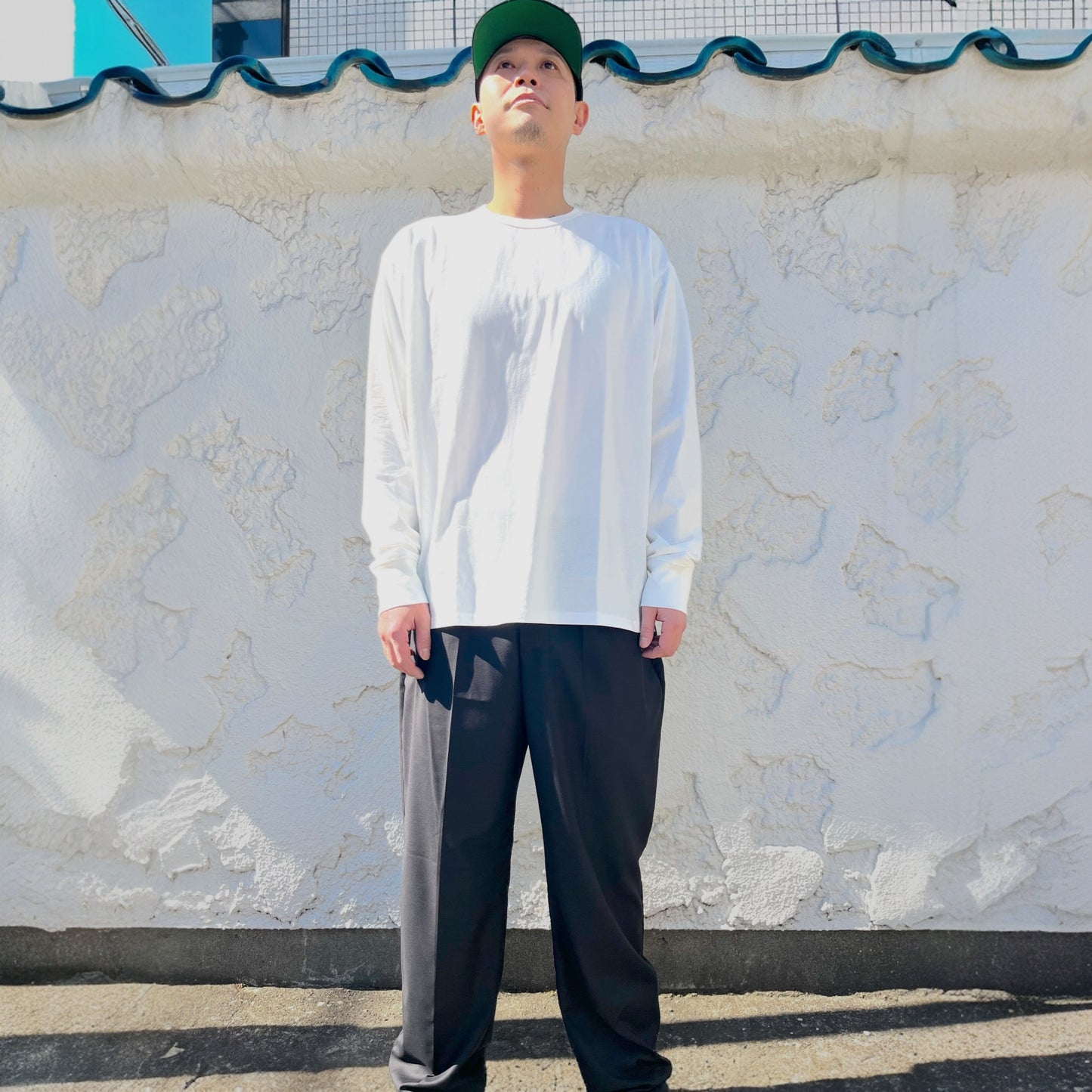 ロングスリーブコットンTシャツ
