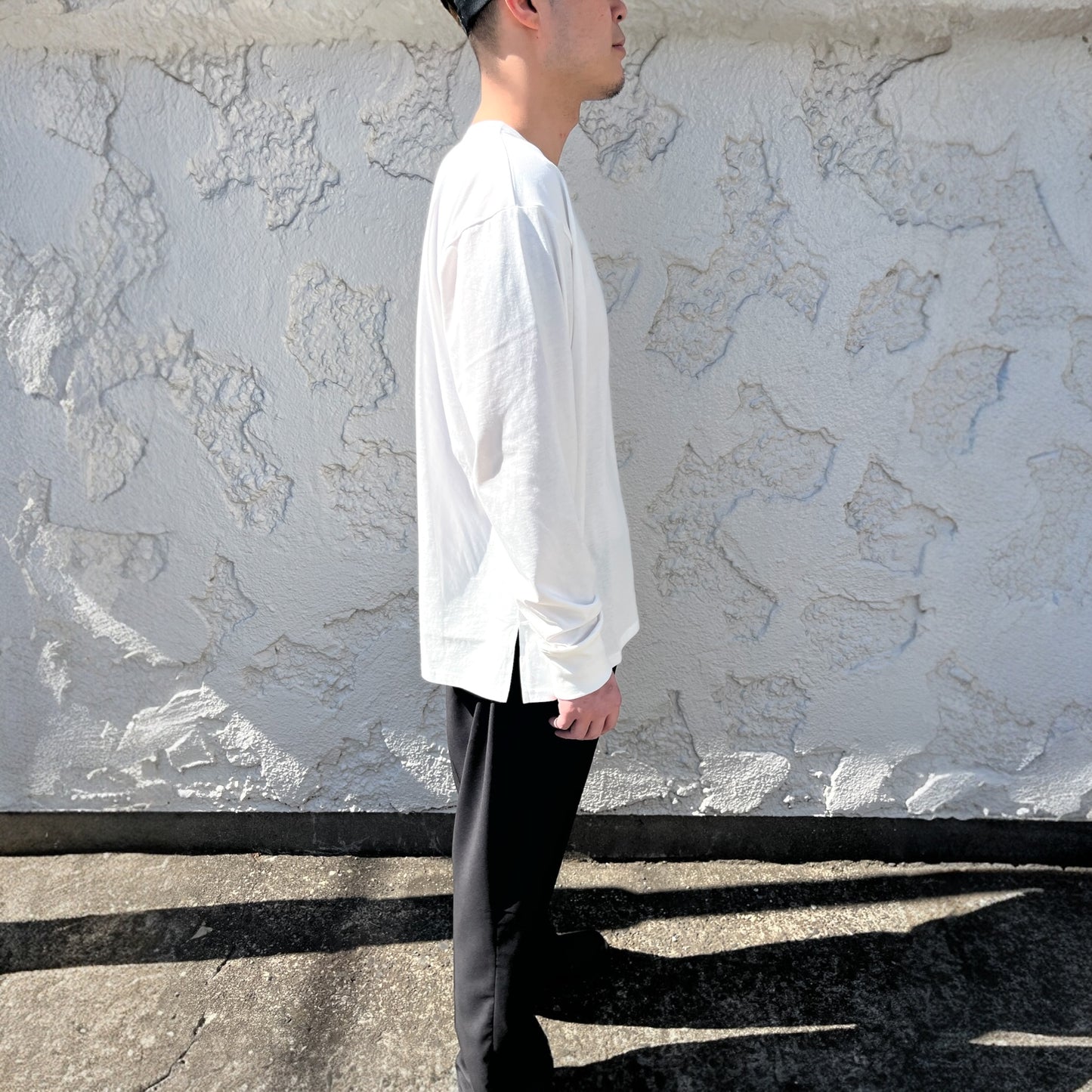 ロングスリーブコットンTシャツ