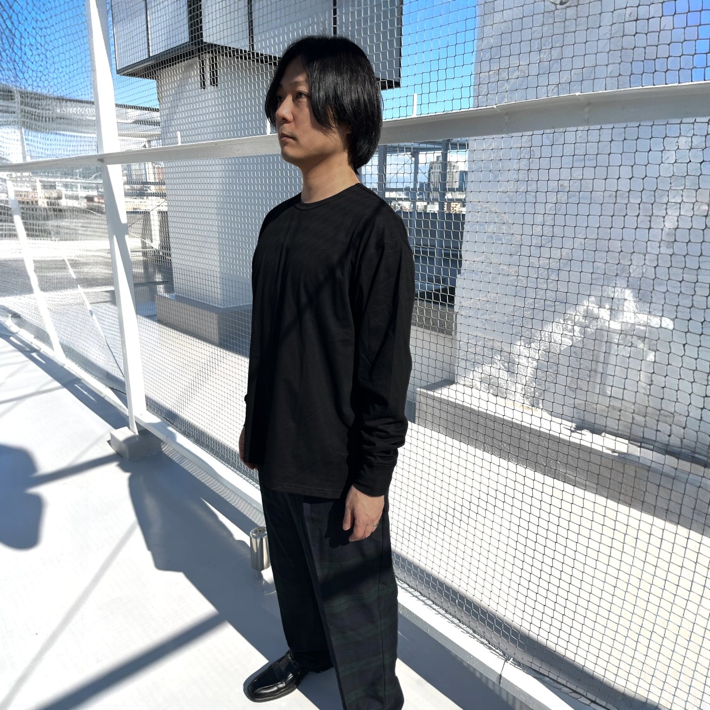 ロングスリーブコットンTシャツ
