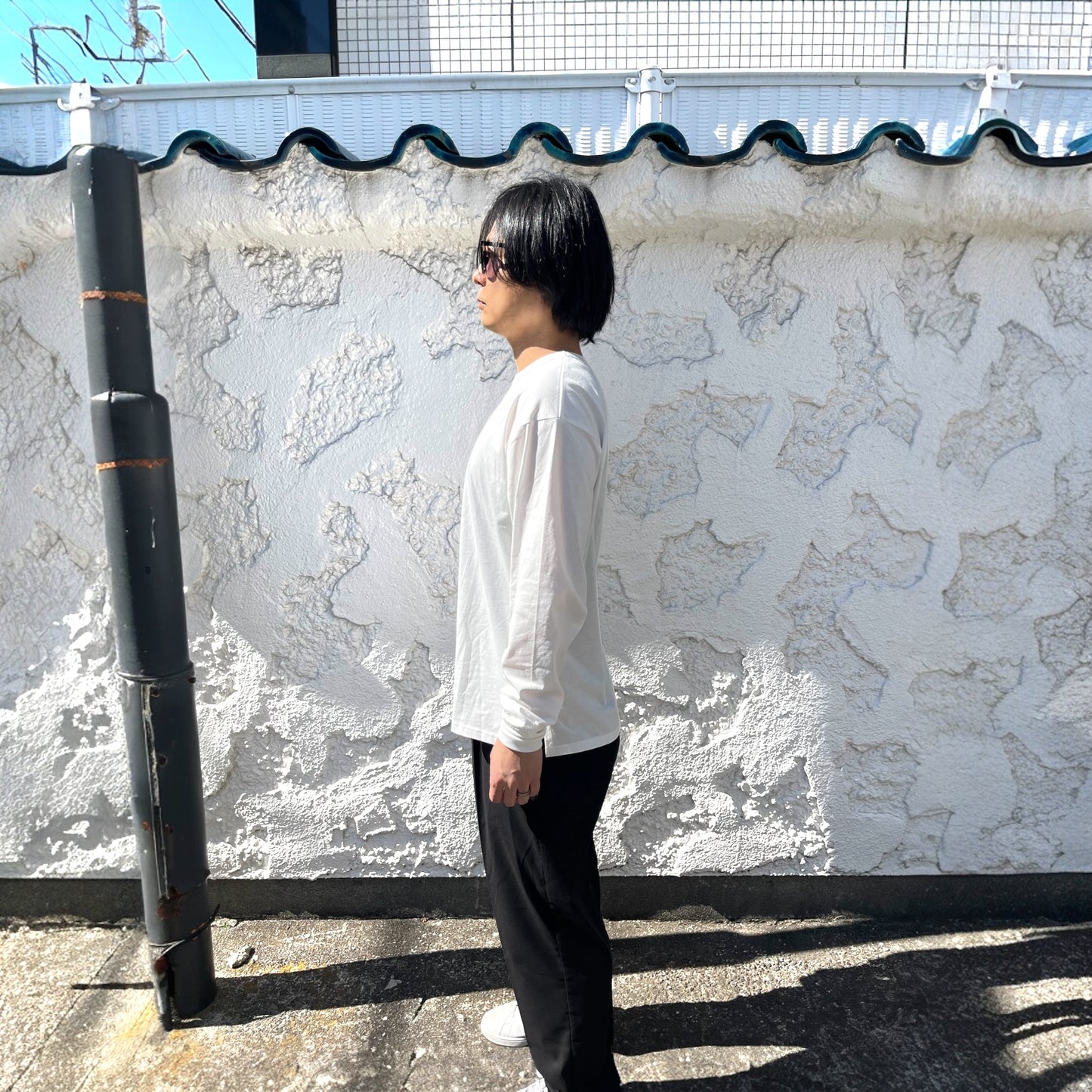 ロングスリーブコットンTシャツ