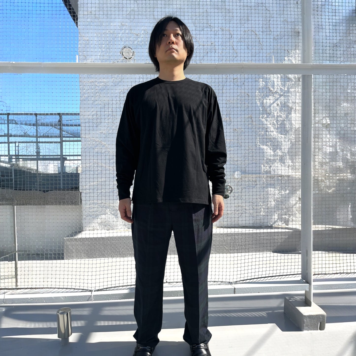 ロングスリーブコットンTシャツ
