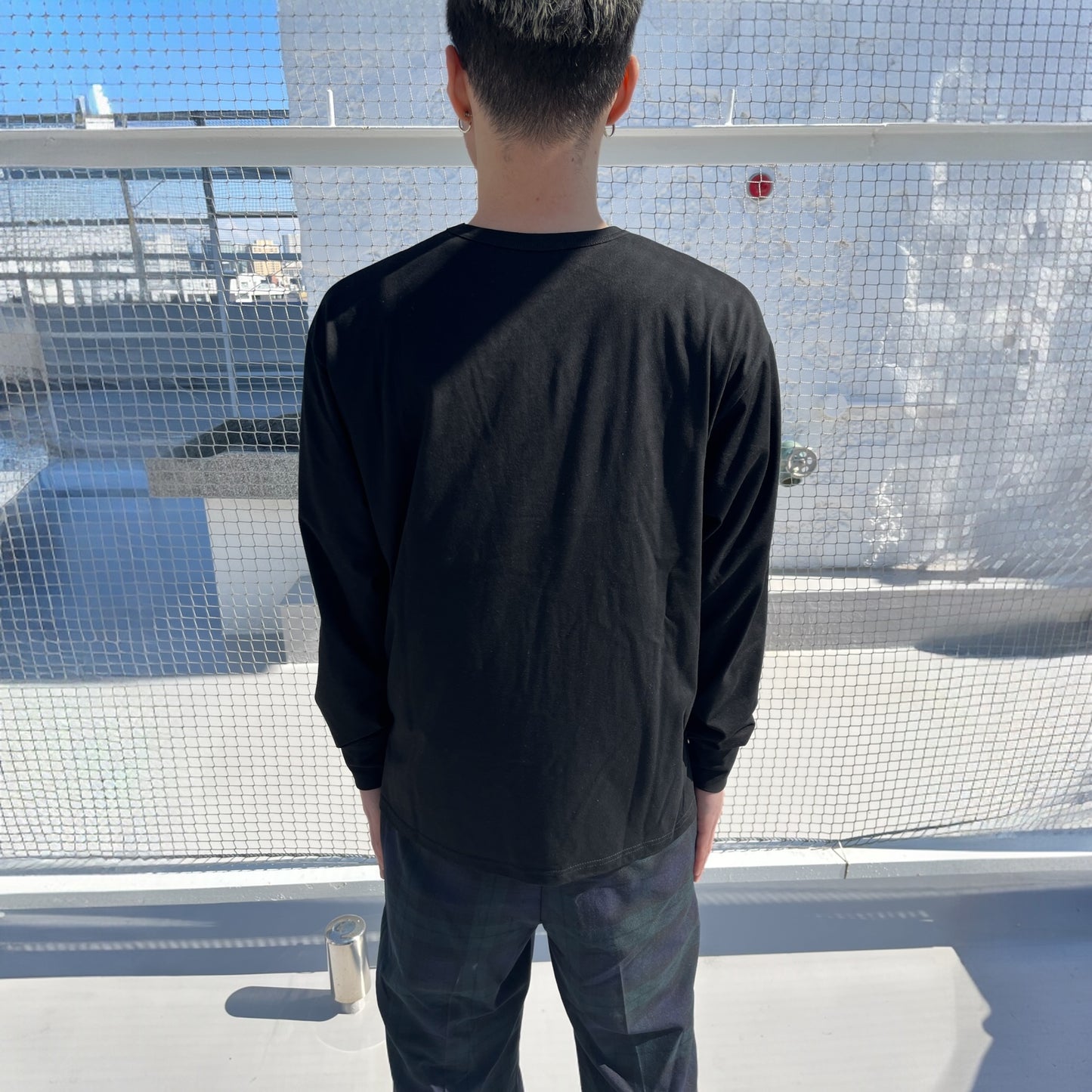 ロングスリーブコットンTシャツ