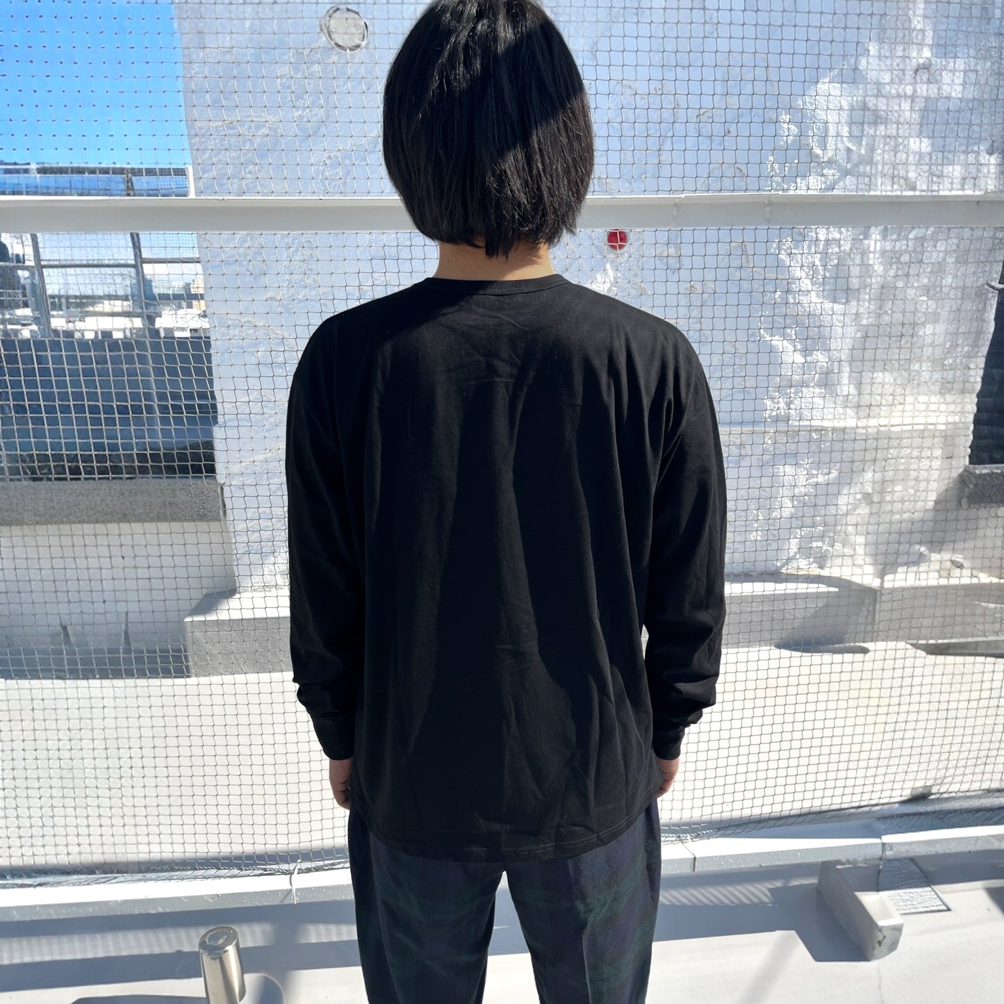 ロングスリーブコットンTシャツ