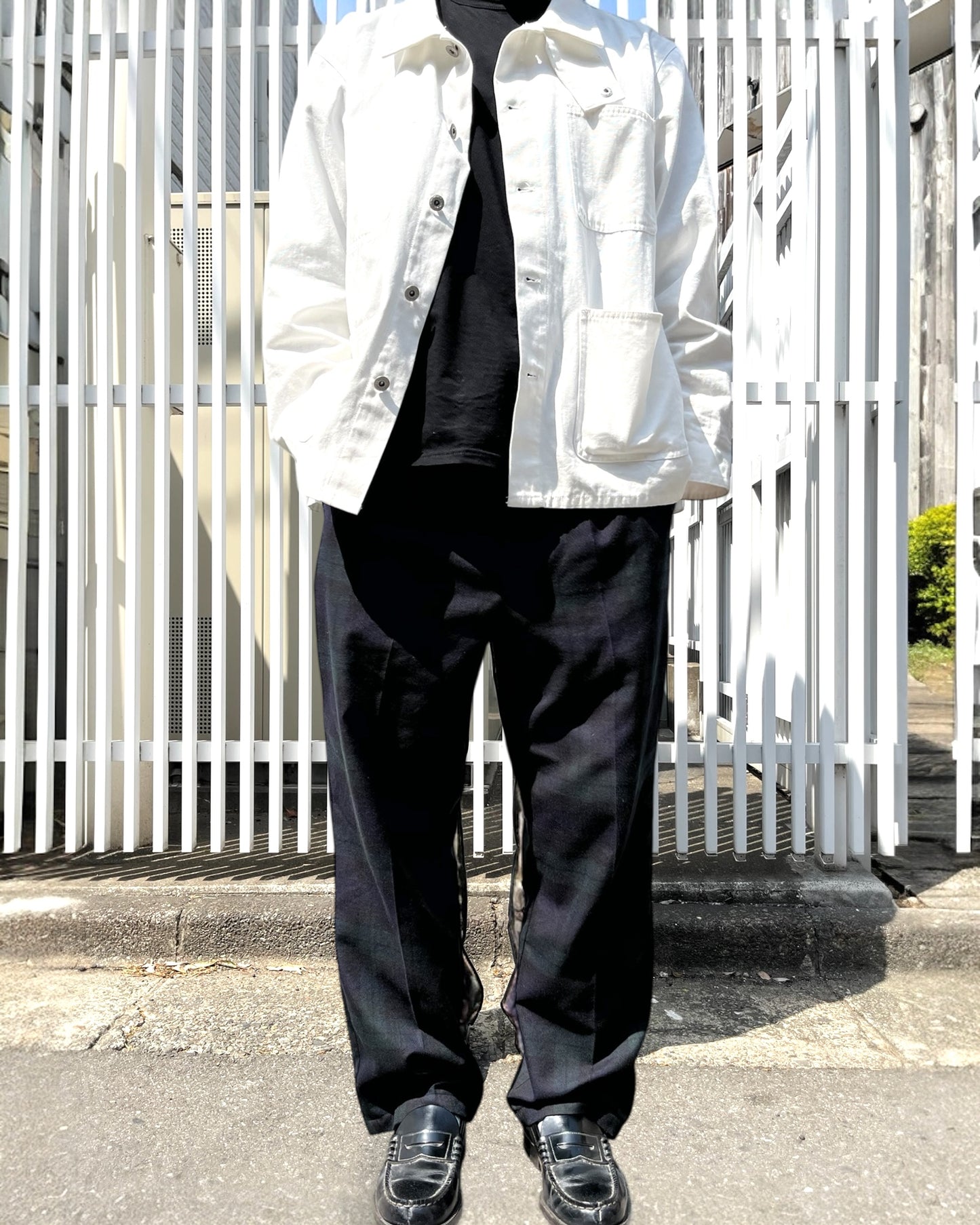 タックワイドパンツ
