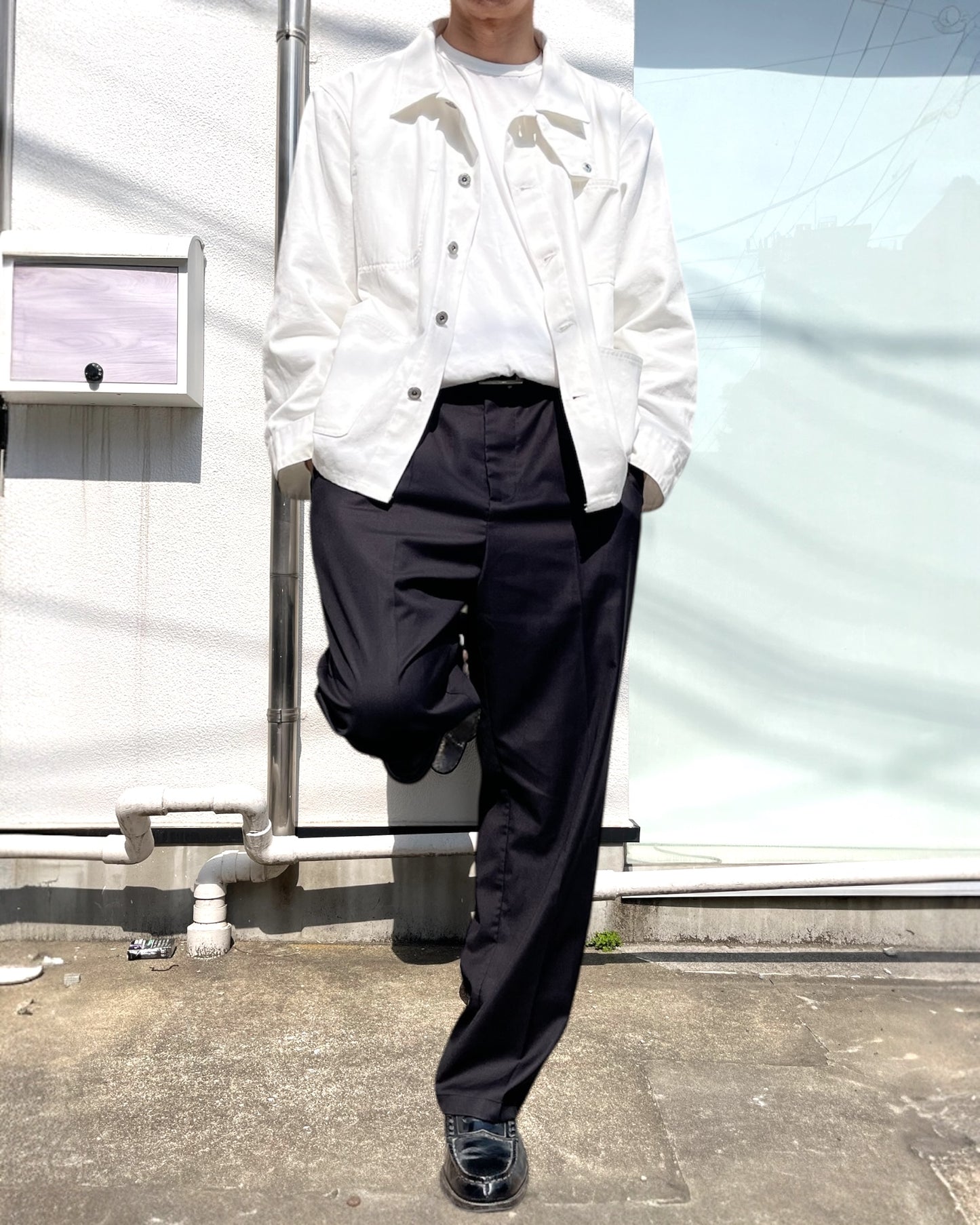 タックワイドパンツ