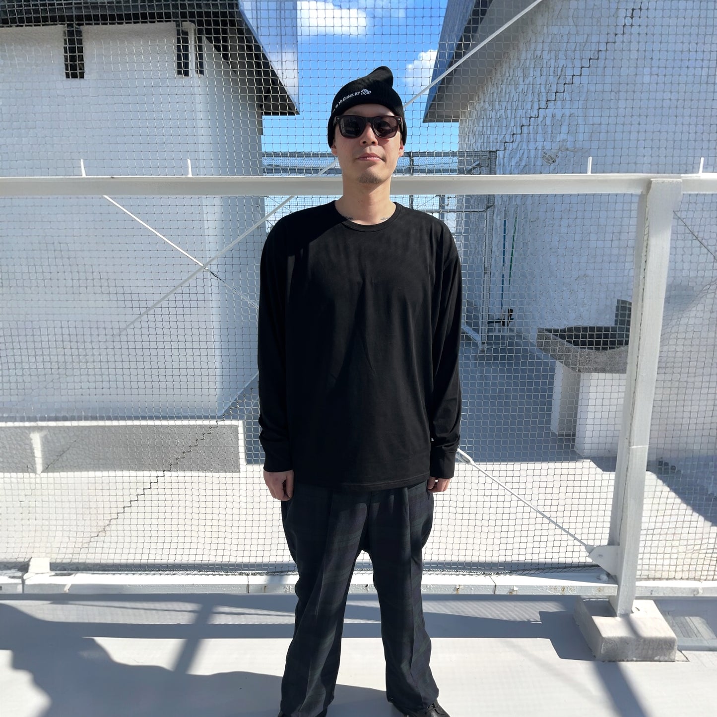 ロングスリーブコットンTシャツ