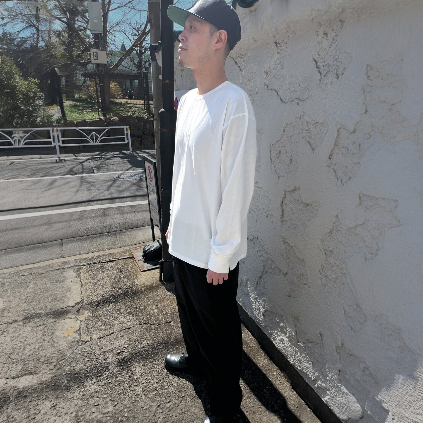 ロングスリーブコットンTシャツ